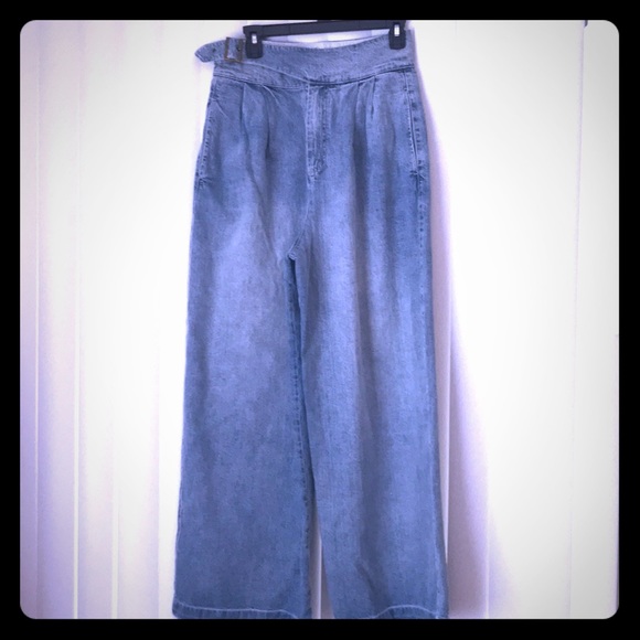 Free People Denim - Free People High Waisted Wide Leg Jeans